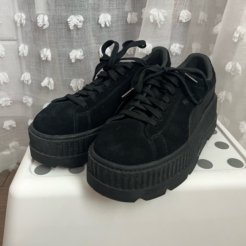 Puma Fenton Black Suede Sneakers